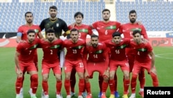 Футбольна збірна Ірану перед одним із товариських матчів