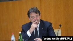 Stari novi ministar odbrane Srbije Bratislav Gašić dok je bio na poziciji ministra unutrašnjih poslova, 27. oktobar 2022.