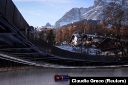 Трасса для бобслея в Кортине д'Ампеццо