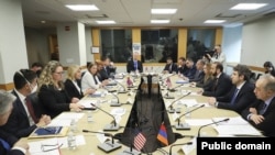USA - U.S. and Armenian officials hold a session of the U.S.-Armenia Strategic Dialogue, Washington, May 3, 2022