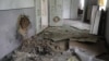 A school destroyed by Russian shelling in the village of Zaliznychne in the Zaporizhzhya region.