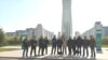 Работники нефтесервисной компании «КЕЗБИ» в казахстанской столице. 4 мая 2022 года