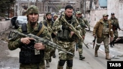 Бойцы чеченского батальона "Ахмат" в Украине, снимок российского государственного агентства ТАСС
