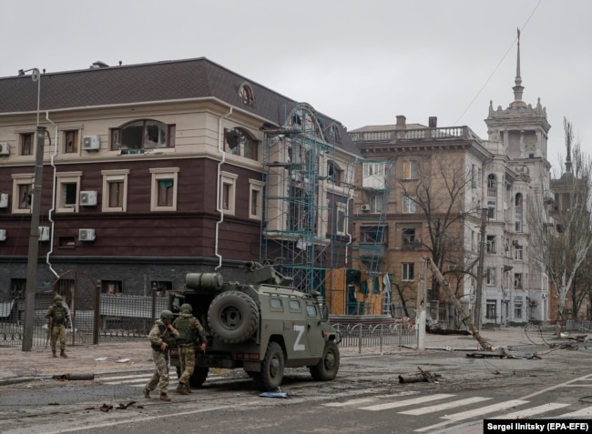 Центр Маріуполя, 12 квітня 2022 року