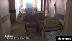 Один из снарядов российской армии попал прямо в здание больницы Северодонецка