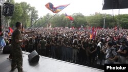 Opozicioni protest u Jerevanu, 1. maj 2022.