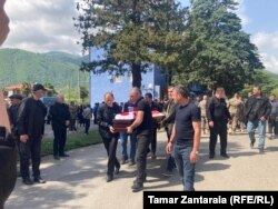 ალიკა ცაავას დაკრძალვის ცერემონია ზუგდიდში