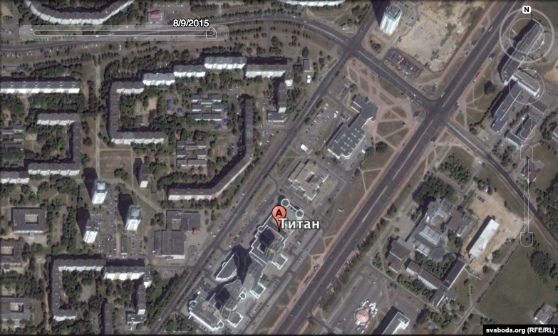 Belarus - photo of Minsk from satellite, Google Maps