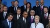 UK - U.S. President Barack Obama and the leaders of other NATO member and partner states at a summit in Wales, 4Sep2014. 