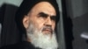 A headshot of the Ayatollah Ruhollah Khomeini taken in Tehran, 05 February 1979