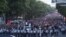Armenia - Opposition supporters march through the center of Yerevan, May 28, 2022.
