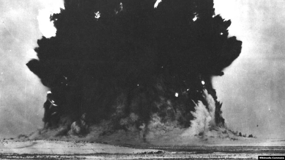 Тэрмаядзерны выбух у Сяміпалацінску ў 1965-м, празь 10 гадоў пасьля першага выпрабаваньня
