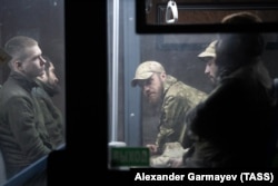 Полонені українські військовослужбовці після виходу з «Азовсталі», ілюстраційне фото