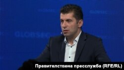 Кирил Петков по време на участието му в международния форум, посветен на сигурността GLOBSEC