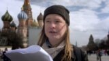 Nikita Levitsky and poetry reading on the Red Square