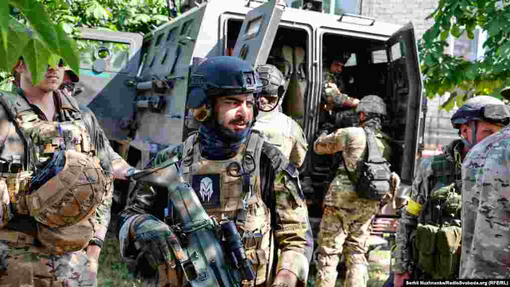 Військові &laquo;Іноземного легіону оборони України&raquo; в Сєвєродонецьку