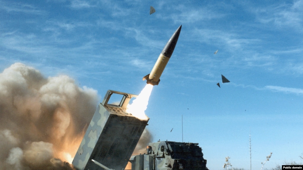 U.S. -- ATACMS Army Tactical Missile System being launched