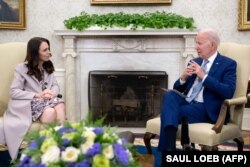 Premijerka Novog Zelanda Džasinda Ardern sastala se sa američkim predsjednikom Džo Bajdenom (Joe Biden) u Bijeloj kući u Vašingtonu, 31. maja 2022.