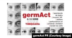 Afișul Festivalului germAct al studenților de expresie germană