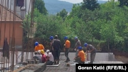 Turski građevinski radnici na gradilištu u Banjaluci, 27. maja 2022.