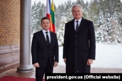 Президент України Володимир Зеленський і президент Литви Гітанас Наусєда