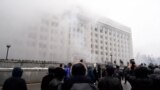 GRAB Video Shows Kazakh Protesters Storming Almaty City Hall