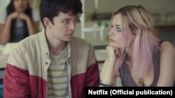 A screenshot from Sex Education, a popular Netflix show.