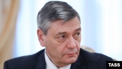 RUSSIA - Russia's Deputy Minister of Foreign Affairs Andrei Rudenko at a meeting between the foreign ministers of Russia and Belarus June18, 2021.