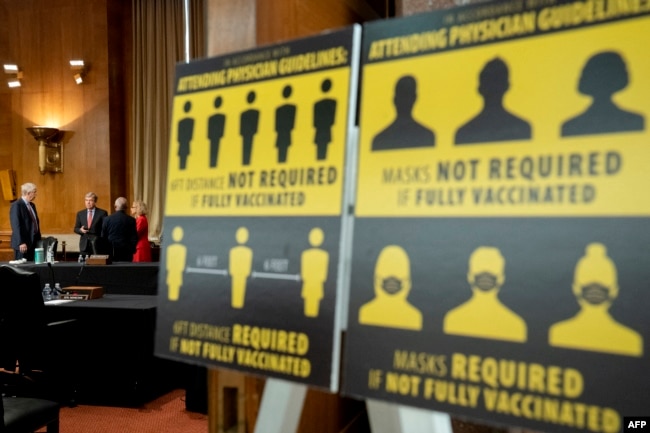 Një tabelë e masave anti-epidemike nga një seancë dëgjimore e Kongresit mbi luftën kundër COVID-19 (2021)
