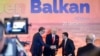 Александар Вучиќ, Еди Рама и Зоран Заев на состанокот на „Отворен Балкан“ во Тирана, 21.12 2021