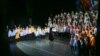 Madrigal - The National Chamber Choir "Madrigal - Marin Constantin" and children from the Cantus Mundi Program sing during the show "On the way to Christmas", on the stage of the National Opera in Bucharest.