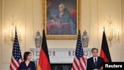 Sekretari amerikan i Shtetit, Antony Blinken dhe Ministrja e Jashtme e Gjermanisë, Annalena Baerbock.