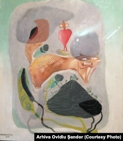 Victor Brauner, Plante și animale, acuarelă din 1938