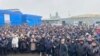 Саудагерлер наразылық танытып тұр. Бішкек, 24 желтоқсан 2021 жыл. 