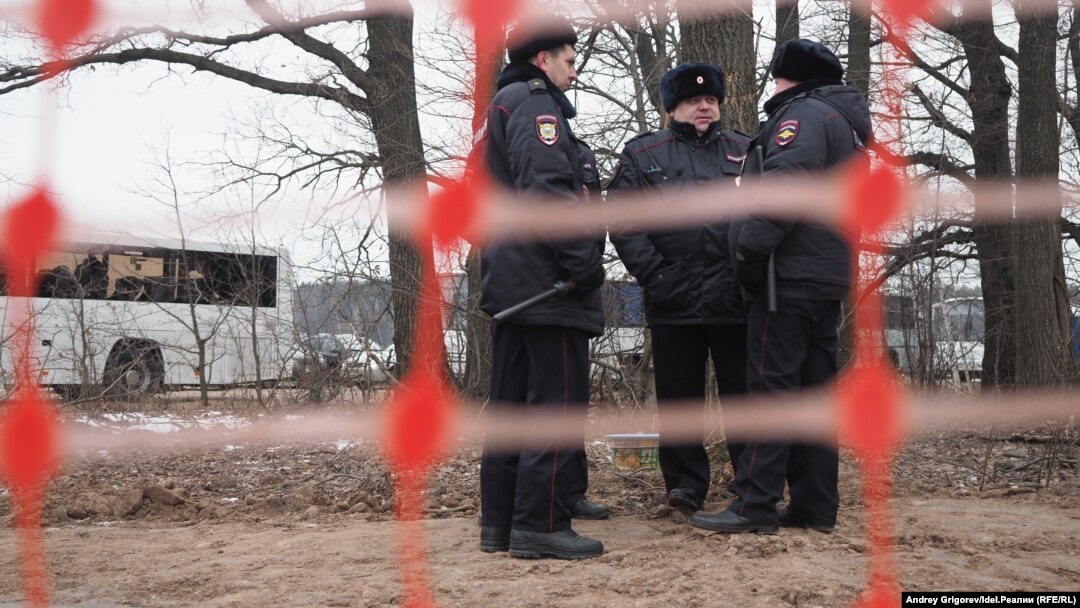 Tatarstan -- Kazan -- Police eliminates eco-activists camp Dioksinovo -- 19Dec2019 