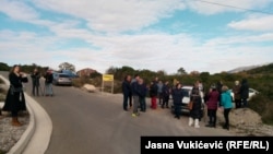 Protest mještana sela Višnjeva (22. decembar 2021.)