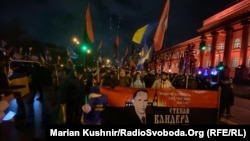 Bandera is revered as a hero by many Ukrainians for leading the political wing of the anti-Soviet independence movement, but is regarded as a traitor by others for leading an insurgent war against Soviet forces and collaborating with Nazi Germany.