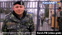 Александр Саенко, подполковник, командир 501-го батальона морской пехоты ВМС Украины. Крым, Керчь, 3 марта 2014 года