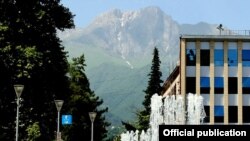 Armenia - Mount Khustup overlooking Syunik's capital Kapan, June 4, 2018. (Photo courtesy of Kapan.am)