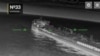 A Ukrainian drone lines up a Russian vessel for attack in the Sea of Azov on July 9 in a photo released by Kyiv.