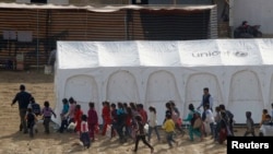 Kamp i refugjatëve sirianë në Liban