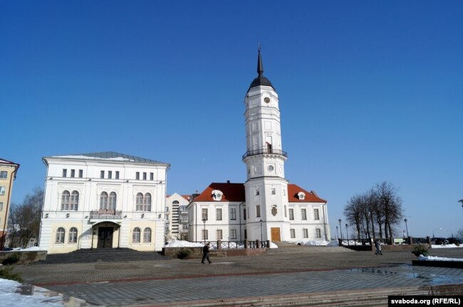 Магілёўская ратуша, у якой месьціцца Музэй гісторыі Магілёва