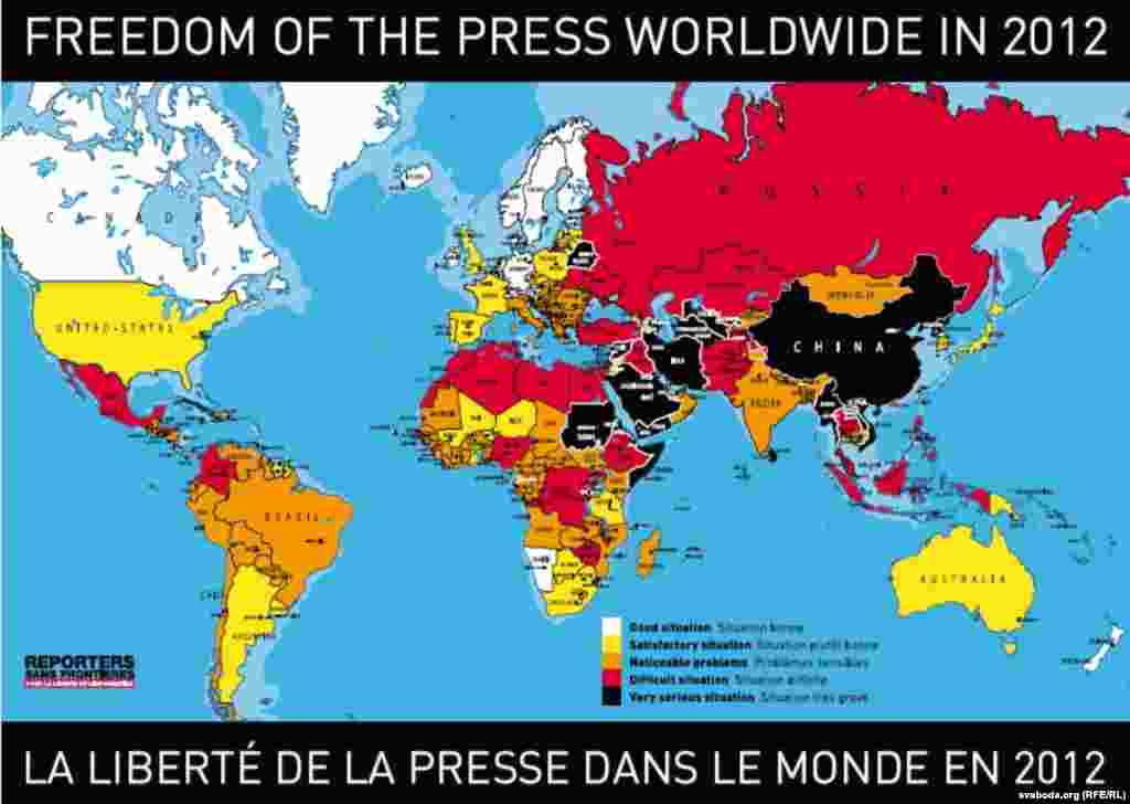 2012 World Press Freedom Index