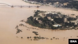 تصاویر هوایی روز پنجشنبه از رود کارون در شهر اهواز 