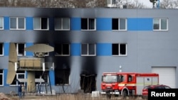 Објектот каде избувна пожарот во фабриката за оружје.