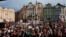 Miting de protest în sprijinul mass-mediei publice, la Praga, pe 5 mai 2026. 