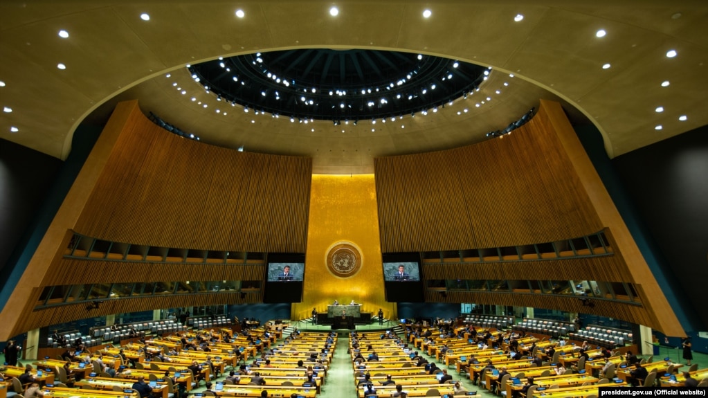 نمایی از هفتادوششمین نشست مجمع عمومی سازمان ملل