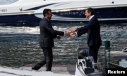 Nënshkrimi i marrëveshjes mes presidentit Zaev dhe Tsipras, 17 qershor