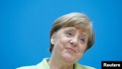 Cacelara germană Angela Merkel , Berlin, 8 mai 2017 