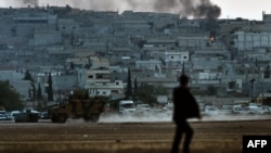 Сириянын Түркиянын чек арасына жакын Кобани шаары. 